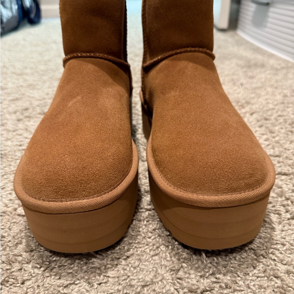 UGG Brown Suede Platform Boots